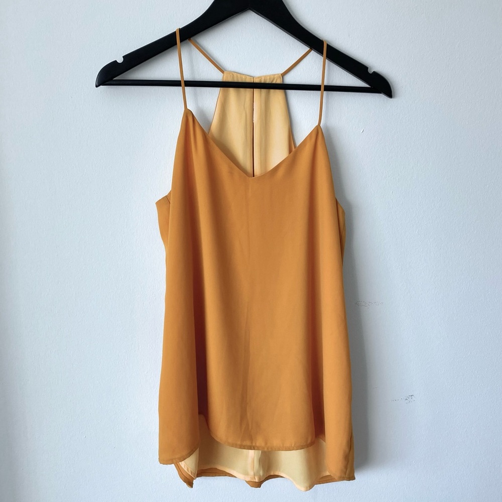 Express mustard yellow tank top